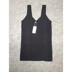 NWT Lascana Women's Medium Black Knit Tank Top Sweater